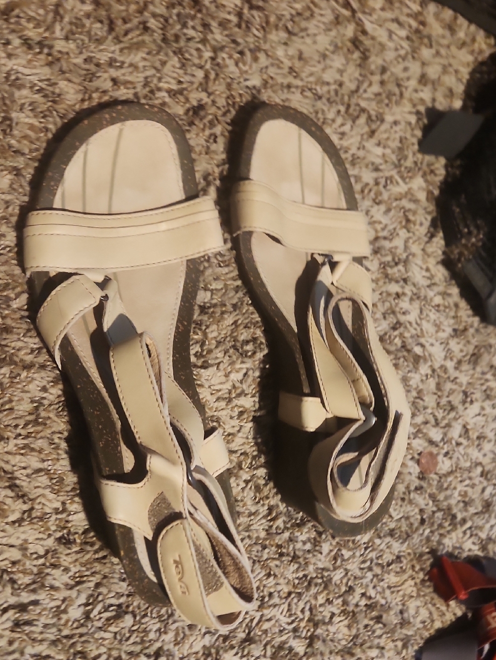 Teva Women's Beige Strappy Outdoor Sandals Size 9